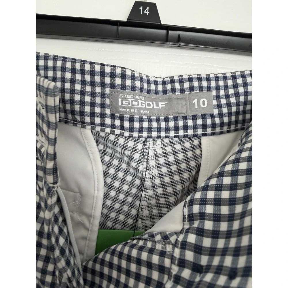 Skechers GO GOLF Women's Shorts NWT Size 10 GO DRI Moisture‎ Wicking Gingham